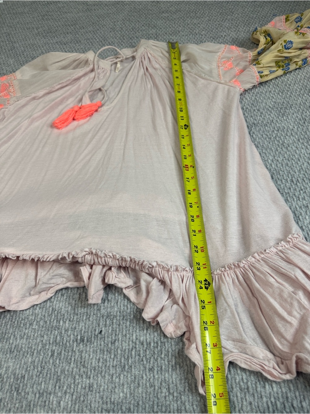 Free People Oversized Tunic Boho Top Sz XS - Picture 6 of 9